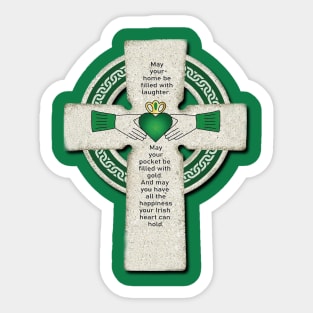 Irish Blessing - Laughter, Gold, Happiness Sticker